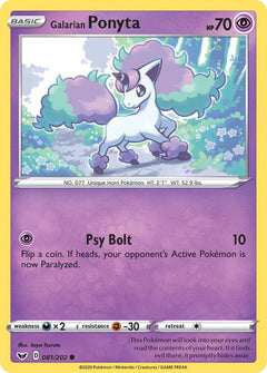 081/202 Galarian Ponyta Common