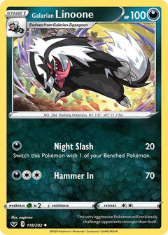 118/202 Galarian Linoone Uncommon