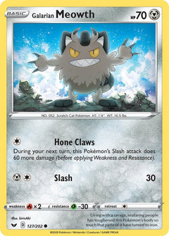 127/202 Galarian Meowth Common