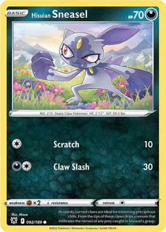 092/189 Hisuian Sneasel Common
