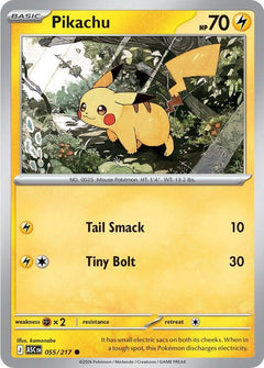 055/217 Pikachu Common