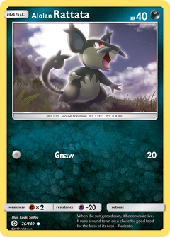 076/149 Alolan Rattata Common