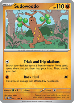 043/086 Sudowoodo Uncommon
