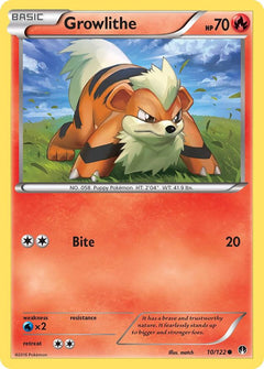 010/122 Growlithe Reverse Holo Common