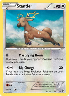 091/122 Stantler Reverse Holo Uncommon