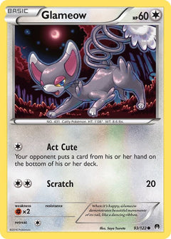 093/122 Glameow Reverse Holo Common