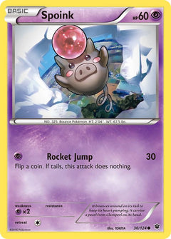 030/124 Spoink Reverse Holo Common