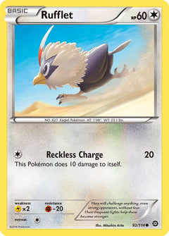 092/114 Rufflet Reverse Holo Common