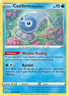 033/198 Castform Rainy Form Common