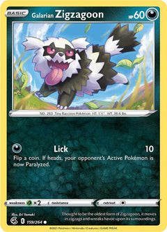 159/264 Galarian Zigzagoon Common