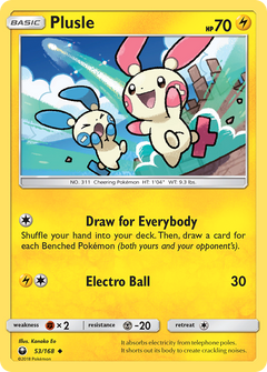 053/168 Plusle Uncommon