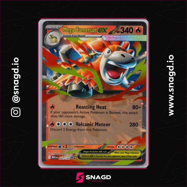 Mega Camerupt ex — actual photo 1
