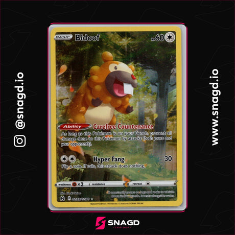 Bidoof Holo Ultra Rare GG29/GG70