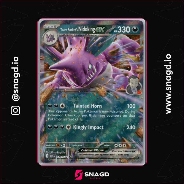 Team Rocket's Nidoking ex — actual photo 1