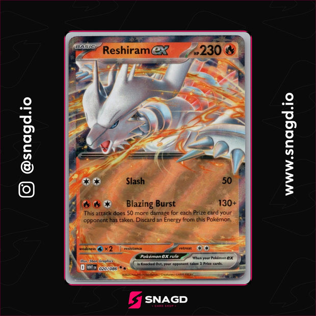 Reshiram ex — actual photo 1