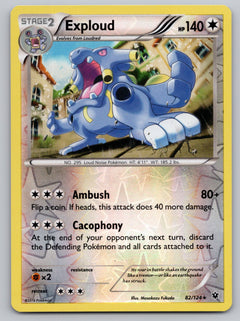 082/124 Exploud Reverse Holo Rare