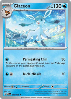 025/131 Glaceon Reverse Holo Rare