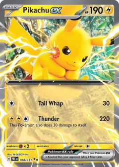028/131 Pikachu ex Holo Double Rare