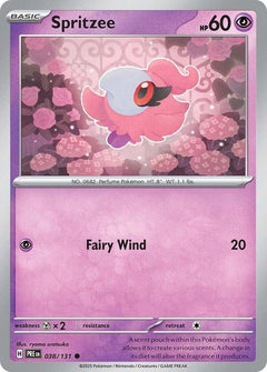 038/131 Spritzee Reverse Holo Common