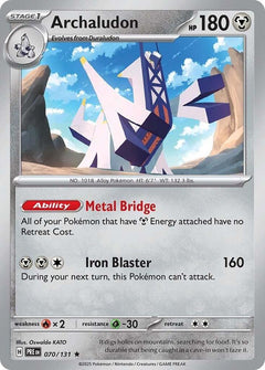 070/131 Archaludon Holo Rare