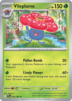 003/094 Vileplume Holo Rare
