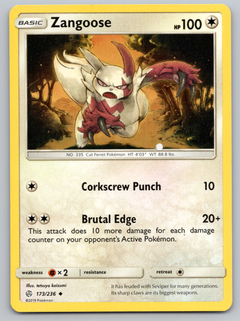 173/236 Zangoose Uncommon