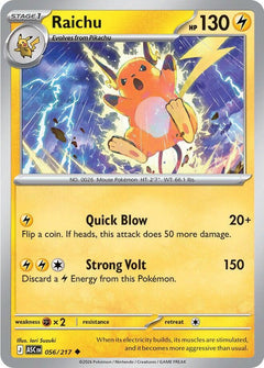 056/217 Raichu Uncommon