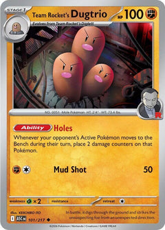 101/217 Team Rocket's Dugtrio - Uncommon
