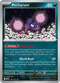143/217 Pecharunt Holo Rare