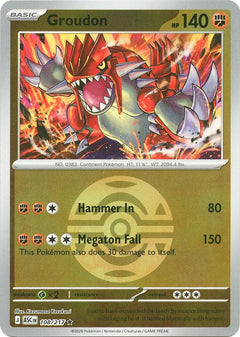 108/217 Groudon (Dusk Ball) Reverse Holo Rare
