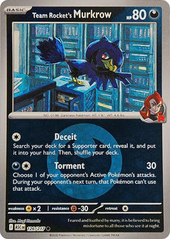 126/217 Team Rocket's Murkrow (Energy Symbol Pattern) Reverse Hol