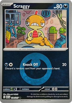 134/217 Scraggy (Energy Symbol Pattern) Reverse Holo Common