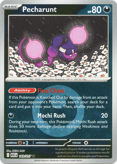 143/217 Pecharunt (Energy Symbol Pattern) Reverse Holo Rare