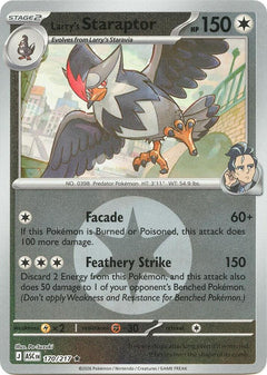 170/217 Larry's Staraptor - (Energy Symbol Pattern) Reverse Holo