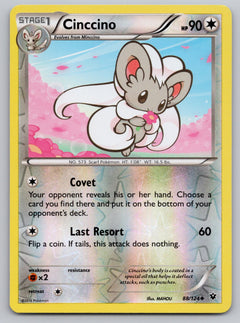 088/124 Cinccino (88) Reverse Holo Uncommon