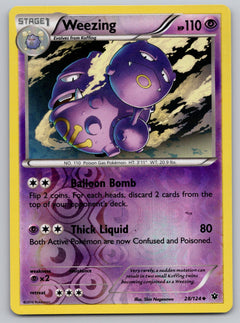 028/124 Weezing Reverse Holo Uncommon