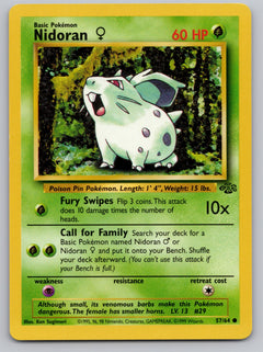 Nidoran F Unlimited Common Jungle 57/64
