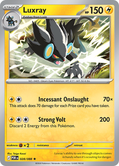 028/088 Luxray Holo Rare