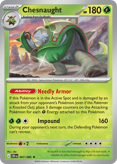 007/086 Chesnaught Holo Rare